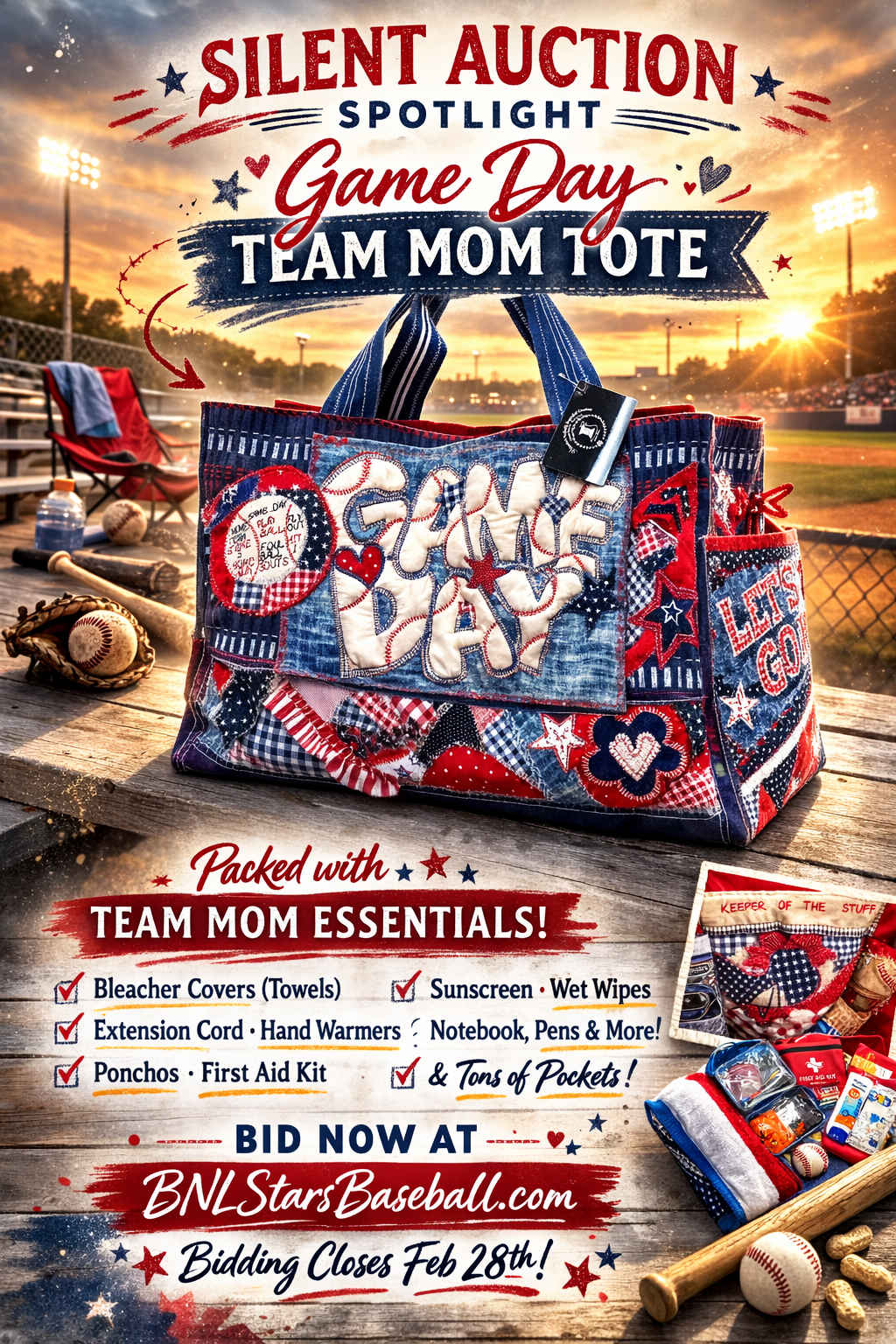 Game Day Team Mom Tote